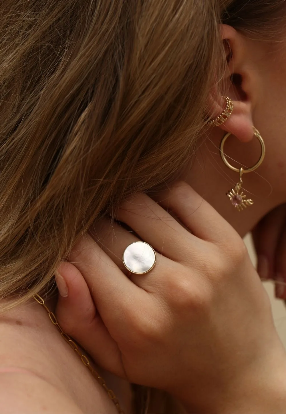 Mother of Pearl Ring - Görsel 5