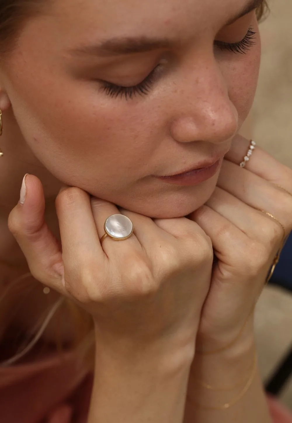 Mother of Pearl Ring - Görsel 6