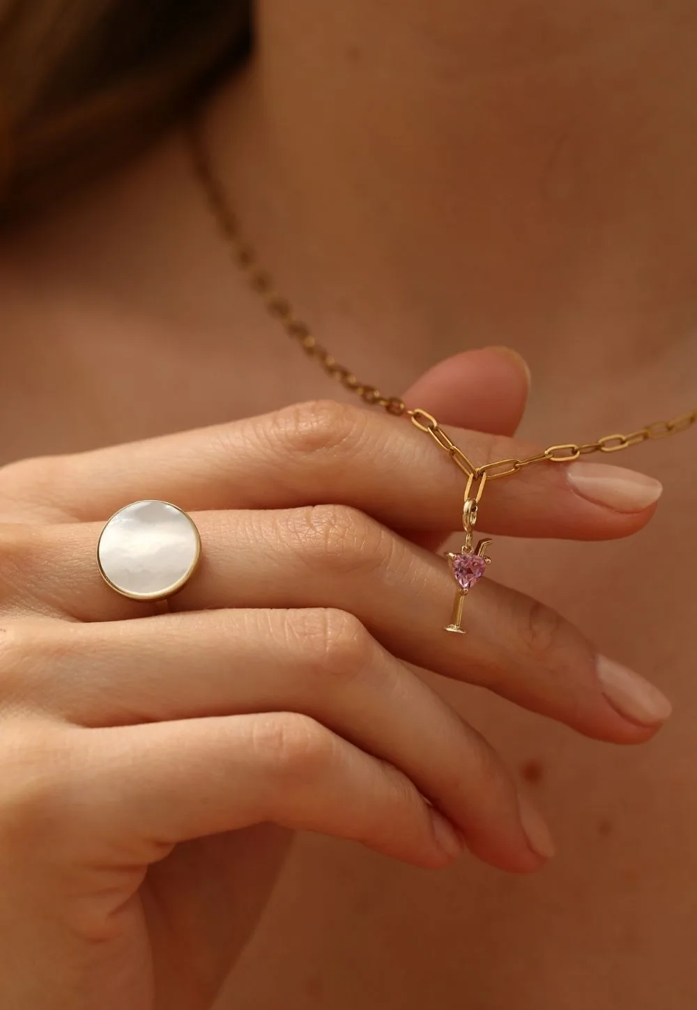 Mother of Pearl Ring - Görsel 7