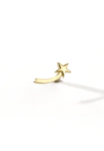 Shooting Star Piercing & Stud, piercing, stud, küpe, altın küpe
